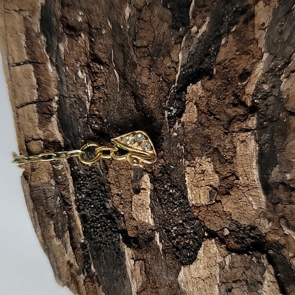 ⭐️Swarovski Rare Swan Signed Classic Enamel Long Gold Tone Chain Necklace - Picture 5 of 5